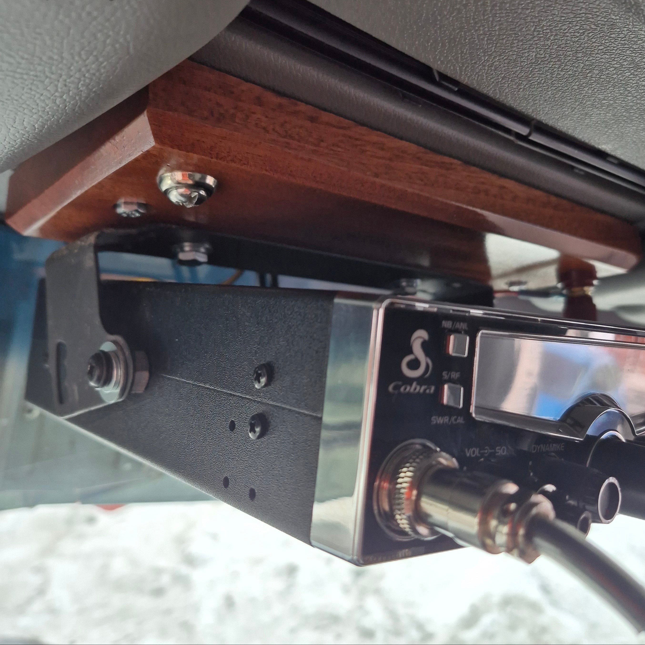Custom Bolt-on Hardwood CB Mounts for Peterbilt 589 / 579 / 567