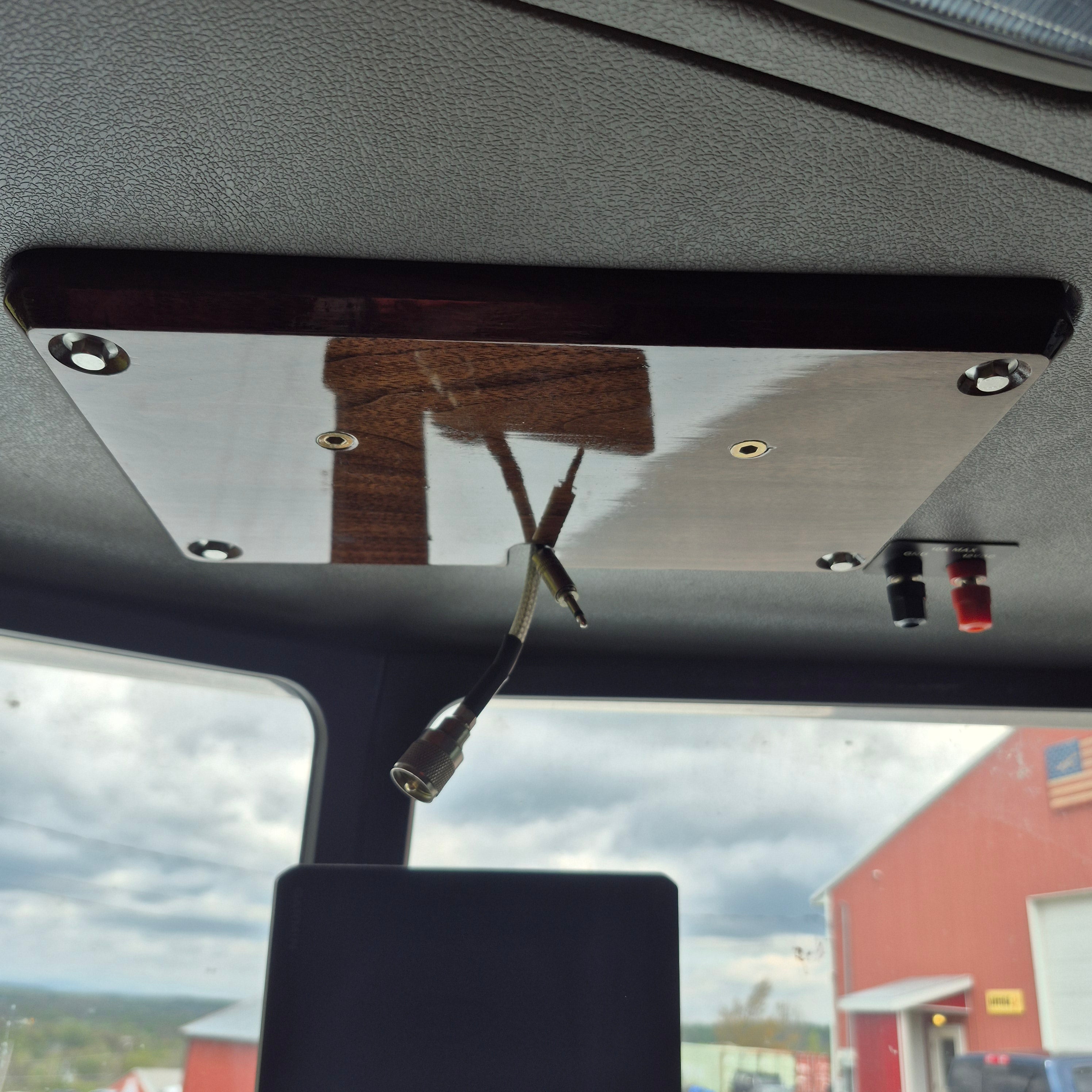 Custom Bolt-on Hardwood CB Mounts for Peterbilt 589 / 579 / 567