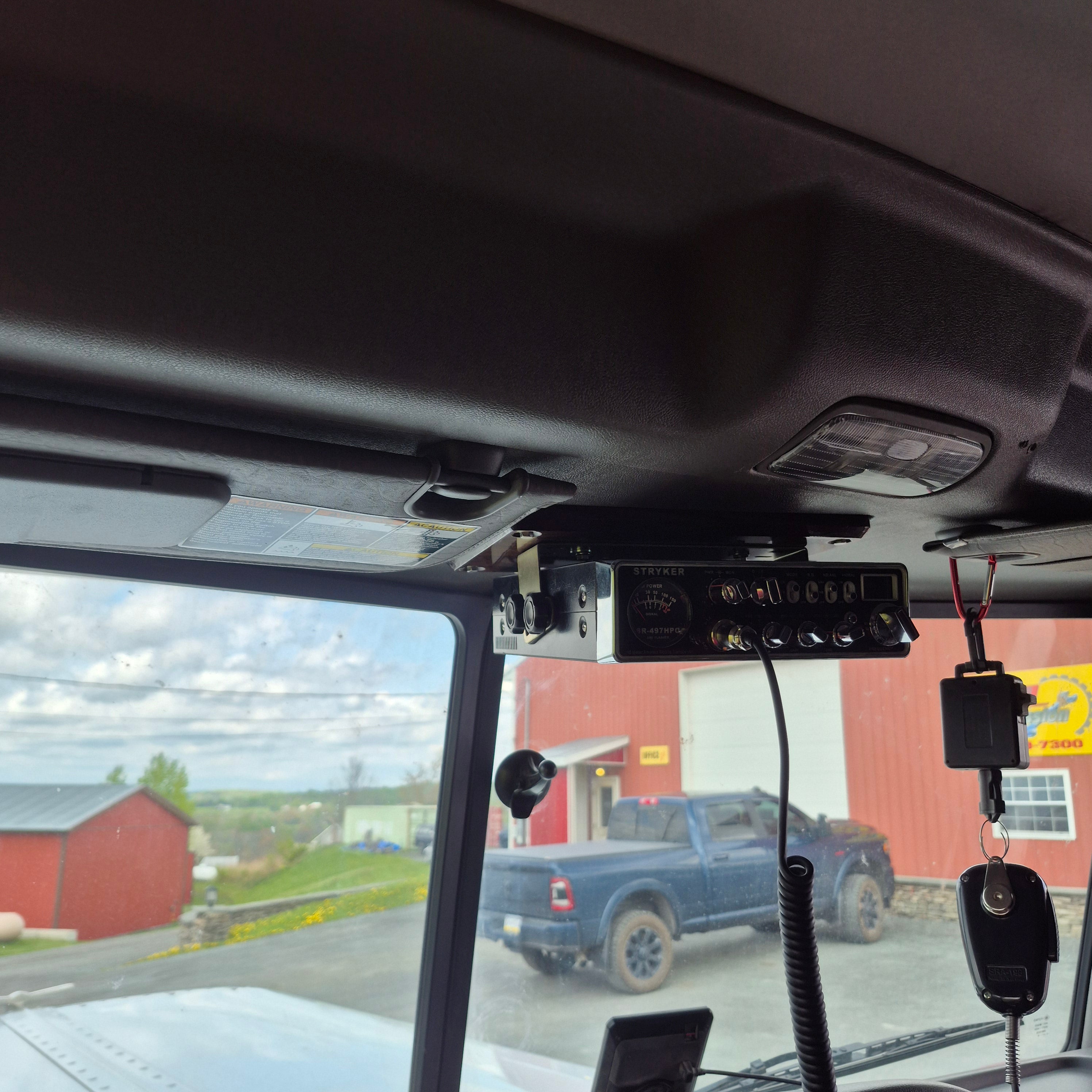 Custom Hardwood CB Mounts for Peterbilt 389,379