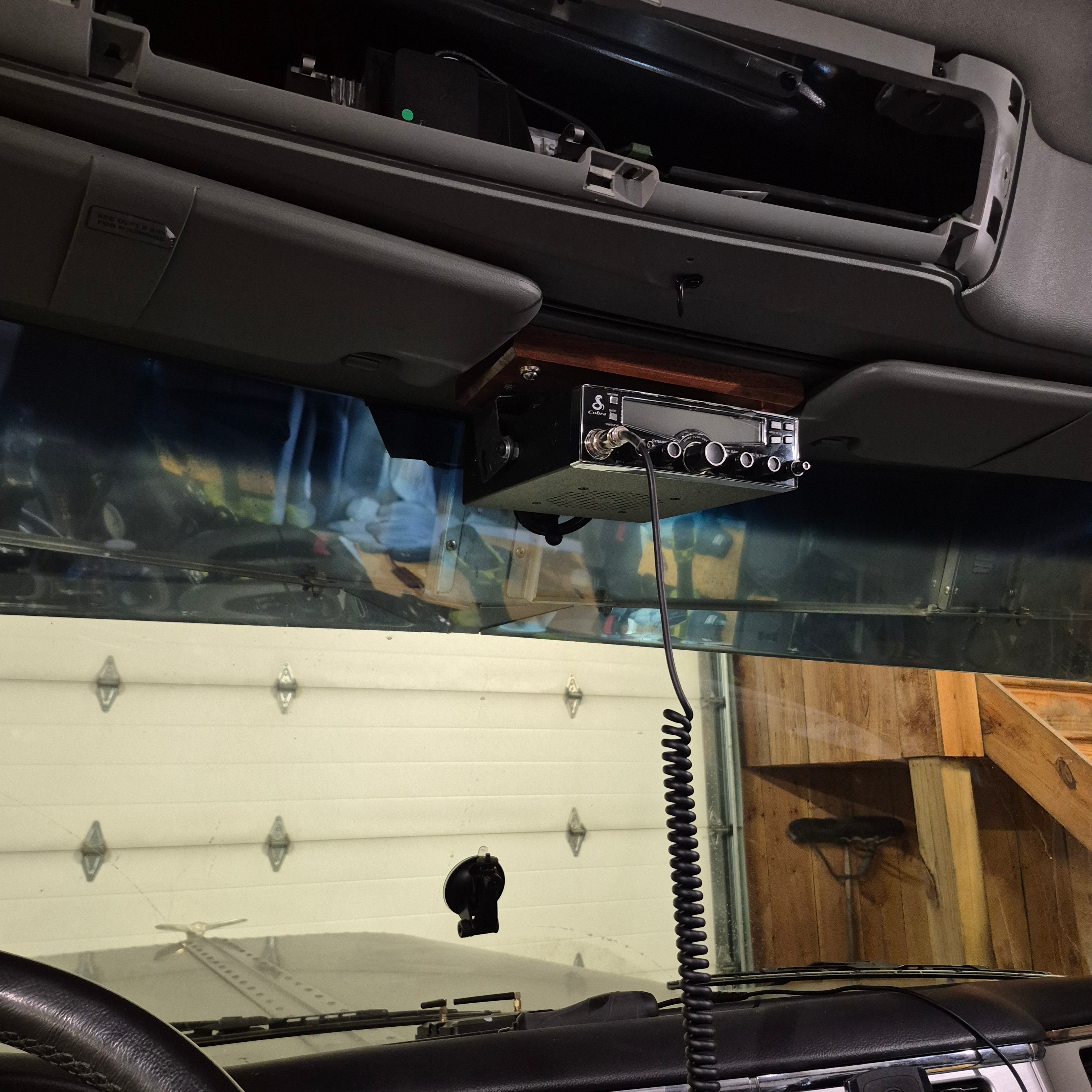 Custom Bolt-on Hardwood CB Mounts for Peterbilt 589 / 579 / 567