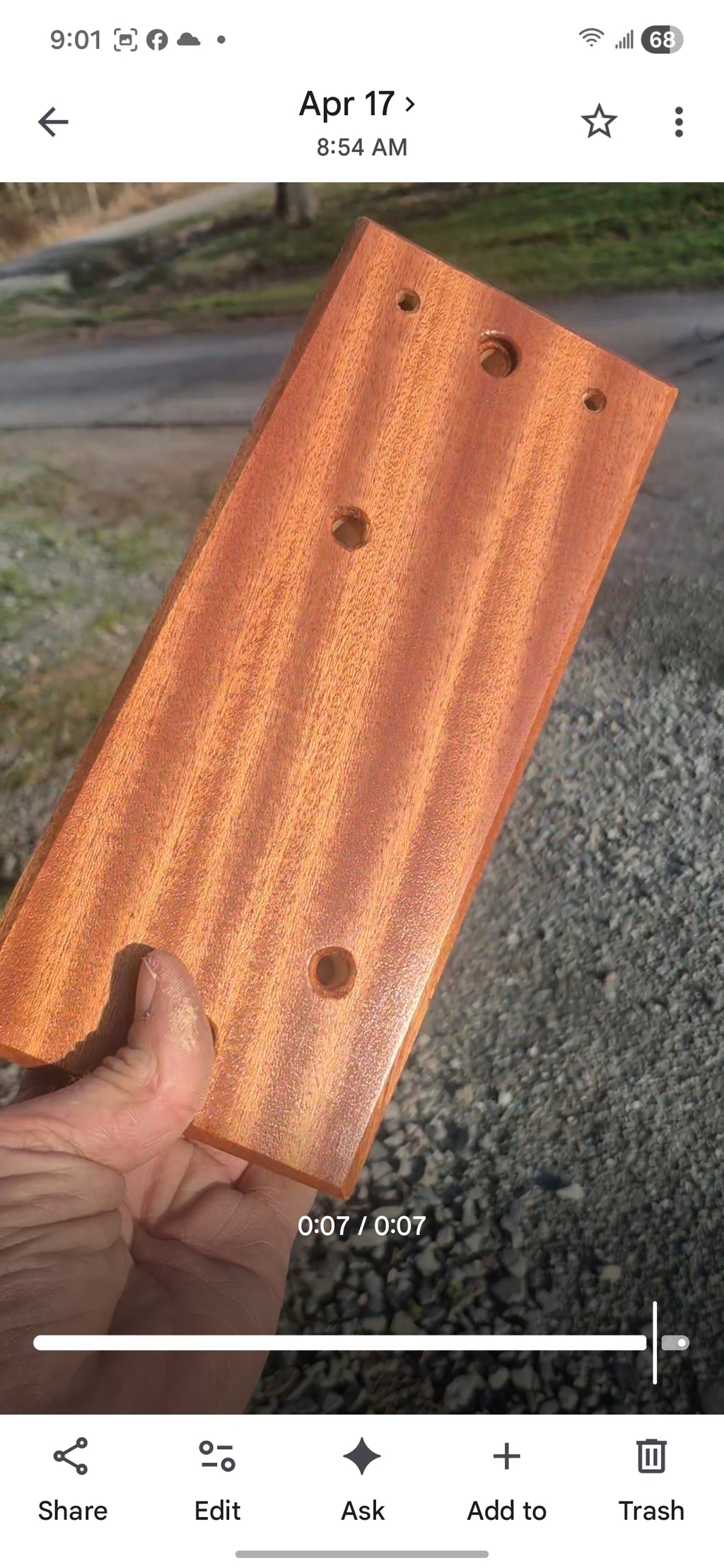 Custom Bolt-on Hardwood CB Mounts for Peterbilt 589 / 579 / 567