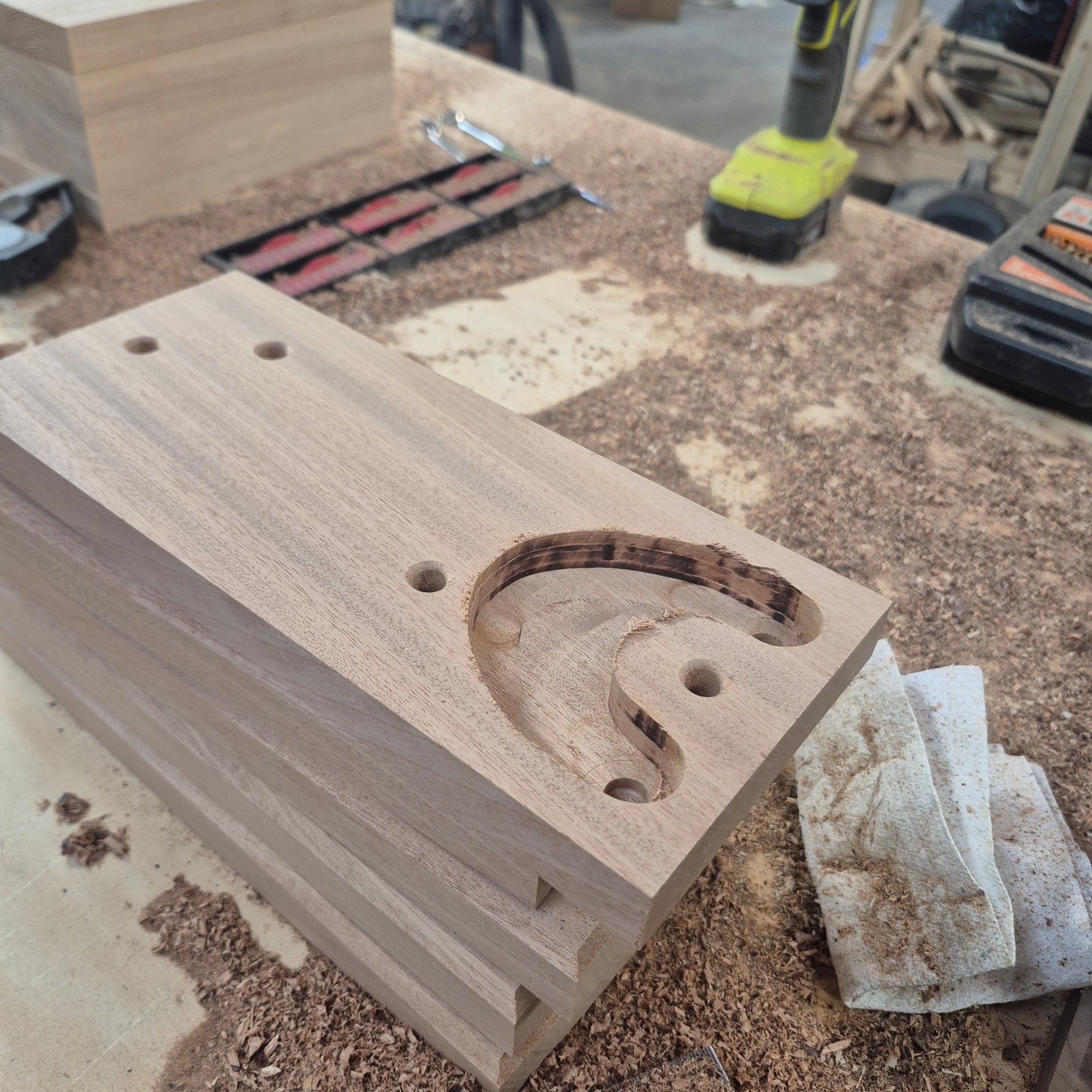 Custom Bolt-on Hardwood CB Mounts for Peterbilt 589 / 579 / 567